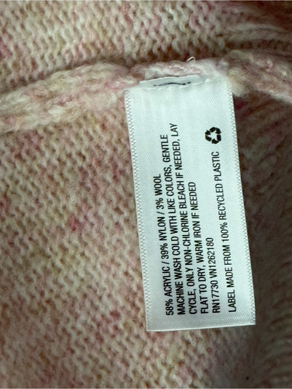 stars above Pastel Pink Cream Fuzzy Knit Cardigan - Picture 4 of 5